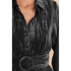 image:imageRVivimos Womens Shirt Dress Fall Velvet Button Down Long Sleeve Casual Mini Dress with BeltBlack