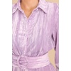 image:imageRVivimos Womens Shirt Dress Fall Velvet Button Down Long Sleeve Casual Mini Dress with BeltPurple