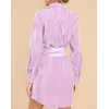 image:imageRVivimos Womens Shirt Dress Fall Velvet Button Down Long Sleeve Casual Mini Dress with BeltPurple