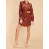 image:imageRVivimos Womens Shirt Dress Fall Velvet Button Down Long Sleeve Casual Mini Dress with BeltRustbrown