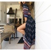 image:imageRVivimos Womens Summer Boho Button Up V Neck Floral Print Roll Up Causal Split Beach Midi DressesBlack