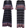 image:imageRVivimos Womens Summer Boho Button Up V Neck Floral Print Roll Up Causal Split Beach Midi DressesBlack