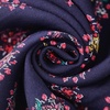 image:imageRVivimos Womens Summer Boho Button Up V Neck Floral Print Roll Up Causal Split Beach Midi DressesDark Blue