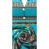 image:imageRVivimos Womens Summer Boho Button Up V Neck Floral Print Roll Up Causal Split Beach Midi DressesGreen