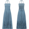 image:imageRVivimos Womens Summer Boho Sexy Backless Long DressesHazeblue