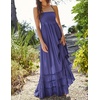 image:imageRVivimos Womens Summer Boho Sexy Backless Long DressesIndigo Blue