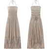 image:imageRVivimos Womens Summer Boho Sexy Backless Long DressesKhaki