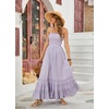 image:imageRVivimos Womens Summer Boho Sexy Backless Long DressesLavender