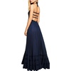 image:imageRVivimos Womens Summer Boho Sexy Backless Long DressesNavyblue
