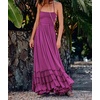 image:imageRVivimos Womens Summer Boho Sexy Backless Long DressesPlum1
