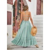 image:imageRVivimos Womens Summer Boho Sexy Backless Long DressesSage Green