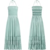 image:imageRVivimos Womens Summer Boho Sexy Backless Long DressesSage Green
