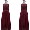 image:imageRVivimos Womens Summer Boho Sexy Backless Long DressesWine Red
