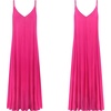 image:imageRVivimos Womens Summer Casual Adjustable Spaghetti Strap V Neck Boho Loose Fit Backless Maxi Dress with PocketsHotpink