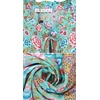 image:imageRVivimos Womens Summer Cotton Floral Puff Sleeves Casual Boho Drawstring Button Up Midi DressLightblue1