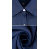 image:imageRVivimos Womens Summer Cotton Half Sleeves Button Down Casual Loose Slit Midi Dress with PocketsNavyblue