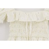 image:imageRVivimos Womens Summer Cotton Short Sleeve Square Neck Elastic Smocked Ruffle Floral Print Swing Mini DressBeige