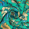 image:imageRVivimos Womens Summer Cotton Short Sleeves VNeck Floral Print Button Up Boho Mini DressGreen