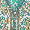 image:imageRVivimos Womens Summer Cotton Short Sleeves VNeck Floral Print Button Up Boho Mini DressGreen
