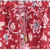 image:imageRVivimos Womens Summer Cotton Short Sleeves VNeck Floral Print Button Up Boho Mini DressRed