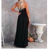 image:imageRVivimos Womens Summer Cotton Strapless Elastic Smocked Boho Beach Casual Flowy Maxi Tube DressesBlack2