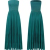 image:imageRVivimos Womens Summer Cotton Strapless Elastic Smocked Boho Beach Casual Flowy Maxi Tube DressesDarkgreen2