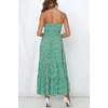 image:imageRVivimos Womens Summer Cotton Strapless Elastic Smocked Boho Beach Casual Flowy Maxi Tube DressesGreen2
