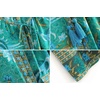 image:imageRVivimos Womens Summer Cotton Vintage Floral Half Sleeve Flowy Midi DressGreen