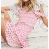image:imageRVivimos Womens Summer Cute Strap Mini Dress Boho Casual Sleeveless Tiered Ruffle Stretchy Smocked Backless Bodycon DressesPink