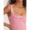 image:imageRVivimos Womens Summer Cute Strap Mini Dress Boho Casual Sleeveless Tiered Ruffle Stretchy Smocked Backless Bodycon DressesPink