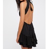 image:imageRVivimos Womens Summer Ruffles V Neck Backless Beach Short DressesBlack