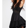 image:imageRVivimos Womens Summer Ruffles V Neck Backless Beach Short DressesBlack