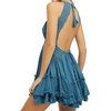 image:imageRVivimos Womens Summer Ruffles V Neck Backless Beach Short DressesBlue