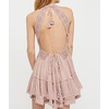 image:imageRVivimos Womens Summer Ruffles V Neck Backless Beach Short DressesDury Pink