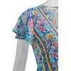 image:imageRVivimos Womens Summer Short Sleeve Floral Print Bohemian Beach Waist Tie Wrap Long Flowy Dress with SlitGreen