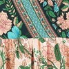 image:imageRVivimos Womens Summer Short Sleeve Floral Print Bohemian Beach Waist Tie Wrap Long Flowy Dress with SlitMulticolor1