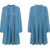 image:imageRVivimos Womens Tunic Dress Fall Cotton Button Down Long Sleeves Casual Mini Shirt DressBlue
