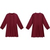 image:imageRVivimos Womens Tunic Dress Fall Cotton Button Down Long Sleeves Casual Mini Shirt DressBurgundy