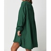 image:imageRVivimos Womens Tunic Dress Fall Cotton Button Down Long Sleeves Casual Mini Shirt DressEmeraldgreen