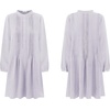 image:imageRVivimos Womens Tunic Dress Fall Cotton Button Down Long Sleeves Casual Mini Shirt DressLavender