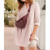 image:imageRVivimos Womens Tunic Dress Fall Cotton Button Down Long Sleeves Casual Mini Shirt DressLightpink