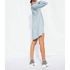 image:imageRVivimos Womens Tunic Dress Fall Cotton Button Down Long Sleeves Casual Mini Shirt DressSkyblue