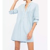 image:imageRVivimos Womens Tunic Dress Fall Cotton Button Down Long Sleeves Casual Mini Shirt DressSkyblue