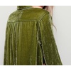 image:imageRVivimos Womens Velvet Long Sleeve Pocket Casual Mini Shirt DressArmy Green