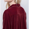 image:imageRVivimos Womens Velvet Long Sleeve Pocket Casual Mini Shirt DressBurgundy