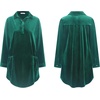 image:imageRVivimos Womens Velvet Long Sleeve Pocket Casual Mini Shirt DressDarkgreen