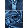 image:imageRVivimos Womens Velvet Long Sleeve Pocket Casual Mini Shirt DressHazeblue