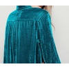 image:imageRVivimos Womens Velvet Long Sleeve Pocket Casual Mini Shirt DressSeablue