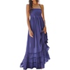 image:imageRVivimos Womens Summer Boho Sexy Backless Long DressesIndigo Blue