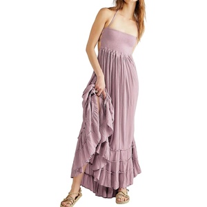 image:imageRVivimos Womens Summer Boho Sexy Backless Long DressesDusty Purple